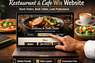 design wix website for restaurant, cafe or food business