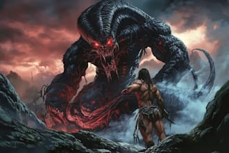 do a horror and fantasy horror character art