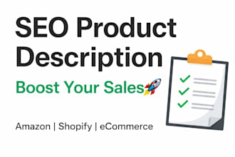 write SEO product descriptions for online stores