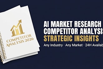 do ai competitor analysis and market research with strategic report