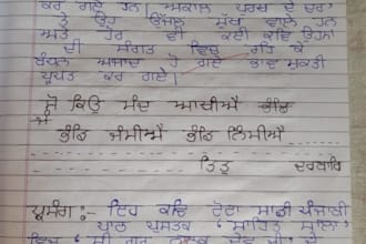 create handwritten gurmukhi calligraphy for your name or quote