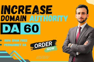 increase moz da 60 nd da 40 domain authority of your website