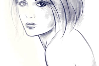 draw digital watercolor illustration