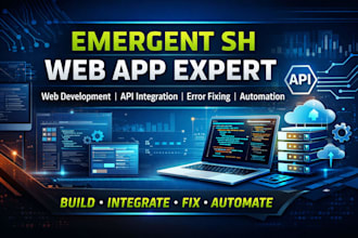deploy and build emergent sh web app, fix errors and automate workflows