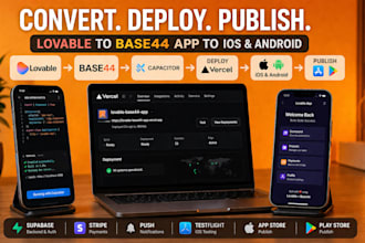 convert lovable base44 website to ios and android app with capacitor supabase