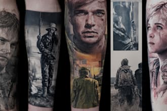 create custom and realism tattoo design