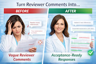 edit and improve reviewer comments for journal submission