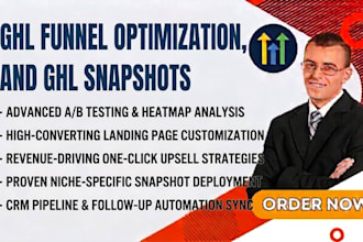 build ghl funnel optimization, high converting sales funnels ghl snapshots