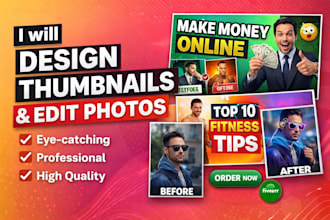youtube thumbnail and canva design