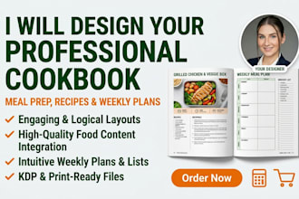 design and format cookbook recipe book layout for kdp ebook and print on canva