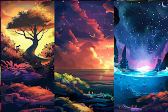 make background and environment concept art