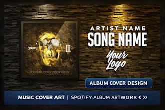 design creative album cover design, music cover