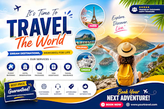 create travel agency website, tour agency website, travel and tourism website