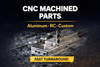 cnc machine custom aluminum parts, rc components, and prototypes
