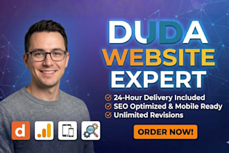 design or redesign duda website, duda website seo, duda builder expert
