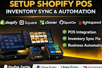 setup shopify pos square clover toast sumup zettle pos for restaurant and retail