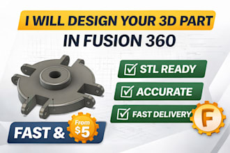 design simple 3d parts in fusion 360