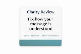 review and rewrite your message for clarity and impact