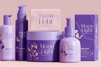 do skin care branding, product packaging sticker label design