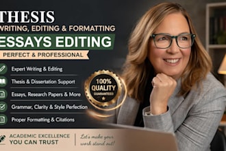 proofread and format your thesis, dissertation, or research paper professionally