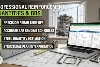 prepare accurate bar bending schedule and reinforcement takeoff