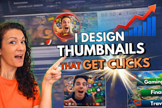 make creative and eye catching thumbnail