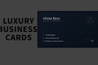 design luxury business cards and premium brand identity