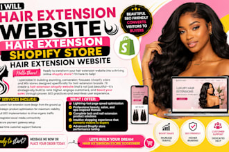 hair extension shopify store hair store beauty website hair shopify website