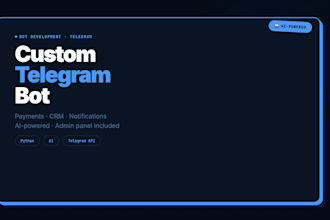 create a custom telegram bot for your business