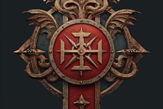 desig a fantasy book novel series logo