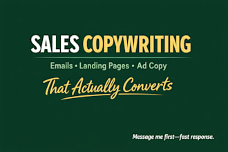 write persuasive sales copy and email marketing