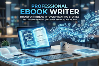 ghostwrite a professional ebook, story,