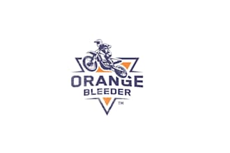 design unique orange bleeder logo