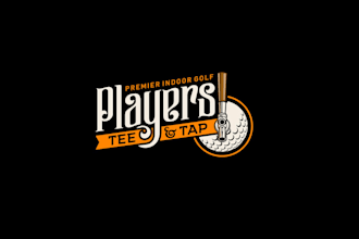 design premier indoor golf brew haven pizza logo