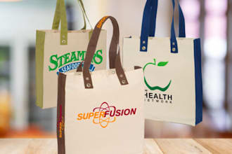 design for tshirt, caps,drawstring bags with mockups