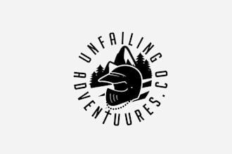 design off road motorcycle adventure company logo