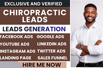 chiropractic leads chiropractor leads chiropractic patients health care leads