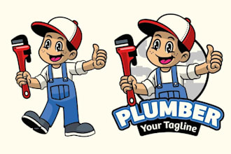 make professional and specially plumber logo design