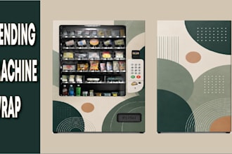 create unique  vending machine wrap