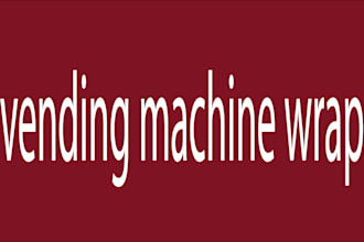 create unique  vending machine wrap