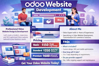 design, develop and customize your odoo website