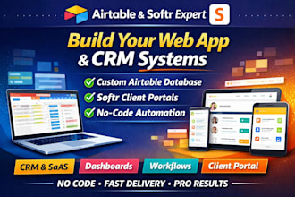 airtable base and softr client portal with automation