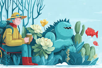 create character vector illustrations for you