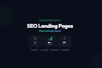 create SEO optimized landing pages for long tail keywords