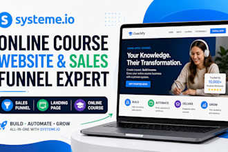 systeme io online course website systeme io sales funnel systeme io landing page