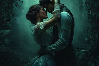 design erotic fantasy romance book cover for kdp