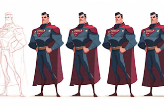 make super hero character design