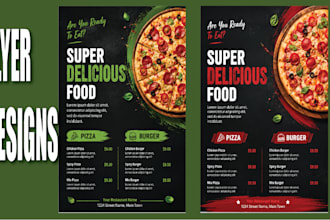 create flyer designs ,signage and poster