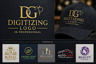 digitize your logo into embroidery file dst pes exp format