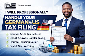 professionally handle your german and US tax filing